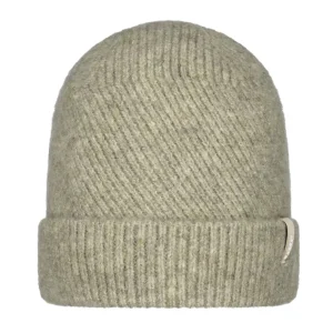 Barts Kirinda Diagonal Knit Beanie Hat - Pale Army