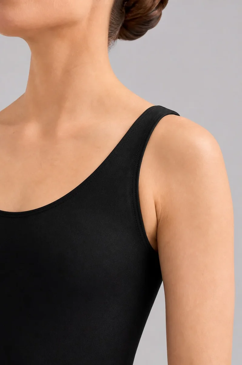 Black Ballet Leotard – Bloch Ladies Tank L5405 - Image 4