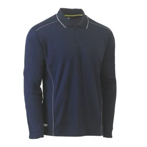 Cool Mesh Polo with Reflective Piping