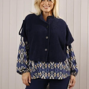 Goose Island Soft Touch Button Front Poncho