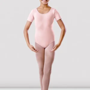 Girls Pink Ballet Leotard – Bloch BU201C Short Sleeve