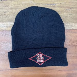 Old Guys Rule Diamond Beanie Black